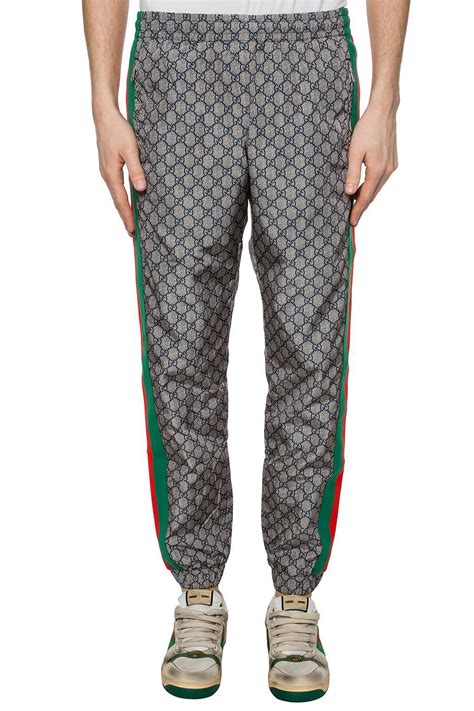 brown gucci joggers|gucci wool pants for men.